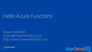 Hello Azure Functions 