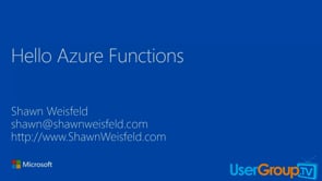 Hello Azure Functions 