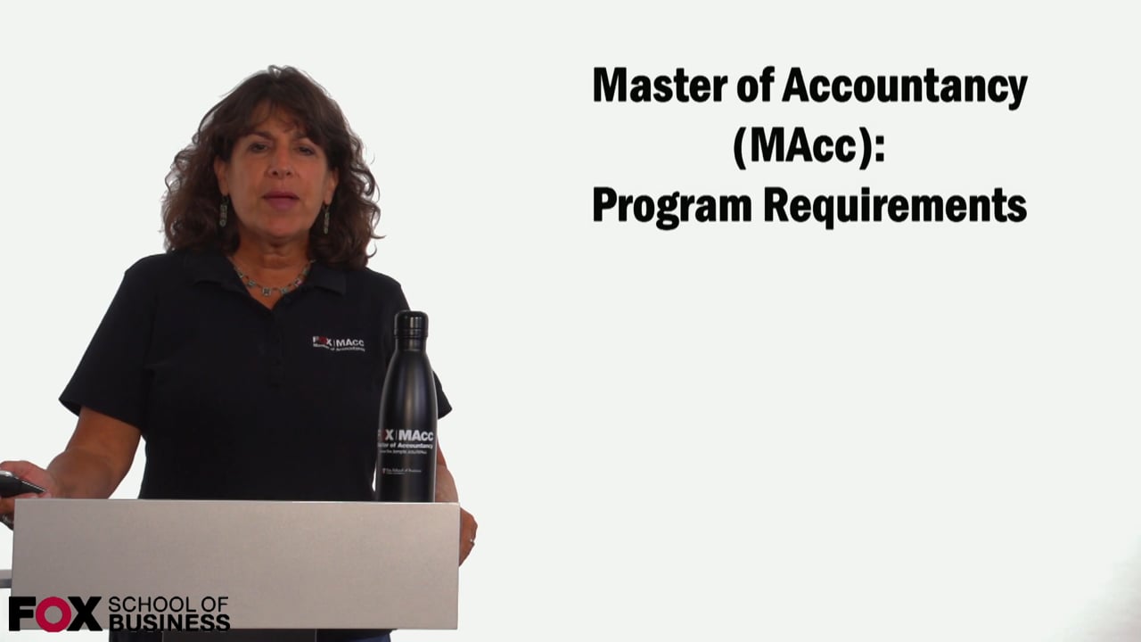 Masters of Accountancy: Program Requirements