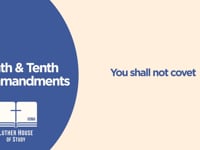 Ninth and Tenth Commandments