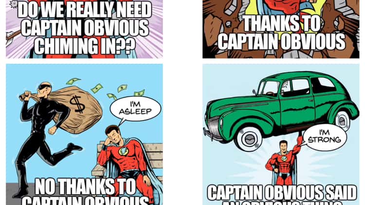 captain obvious meme