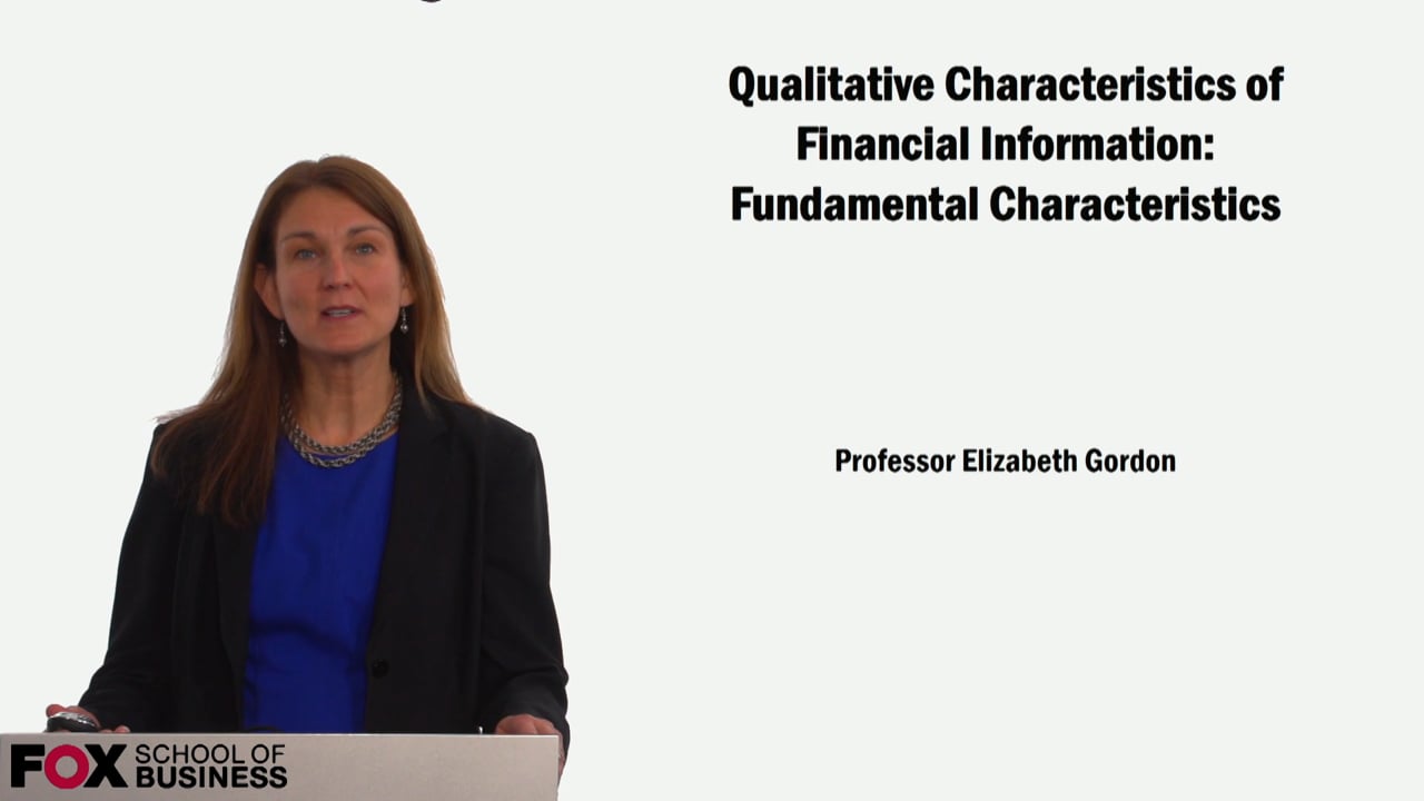 What are the fundamental qualitative characteristics of financial