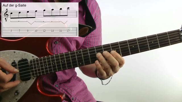 Die C-Dur-Tonleiter auf allen Saiten