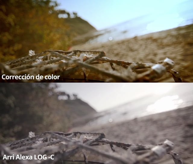 Degradacion de color en formato LOG-C