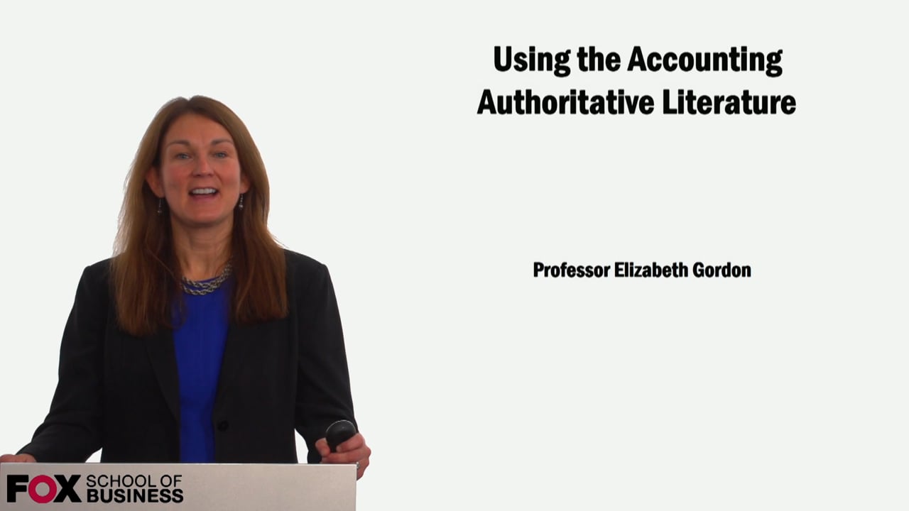 Using the Accounting Authoritative Literature