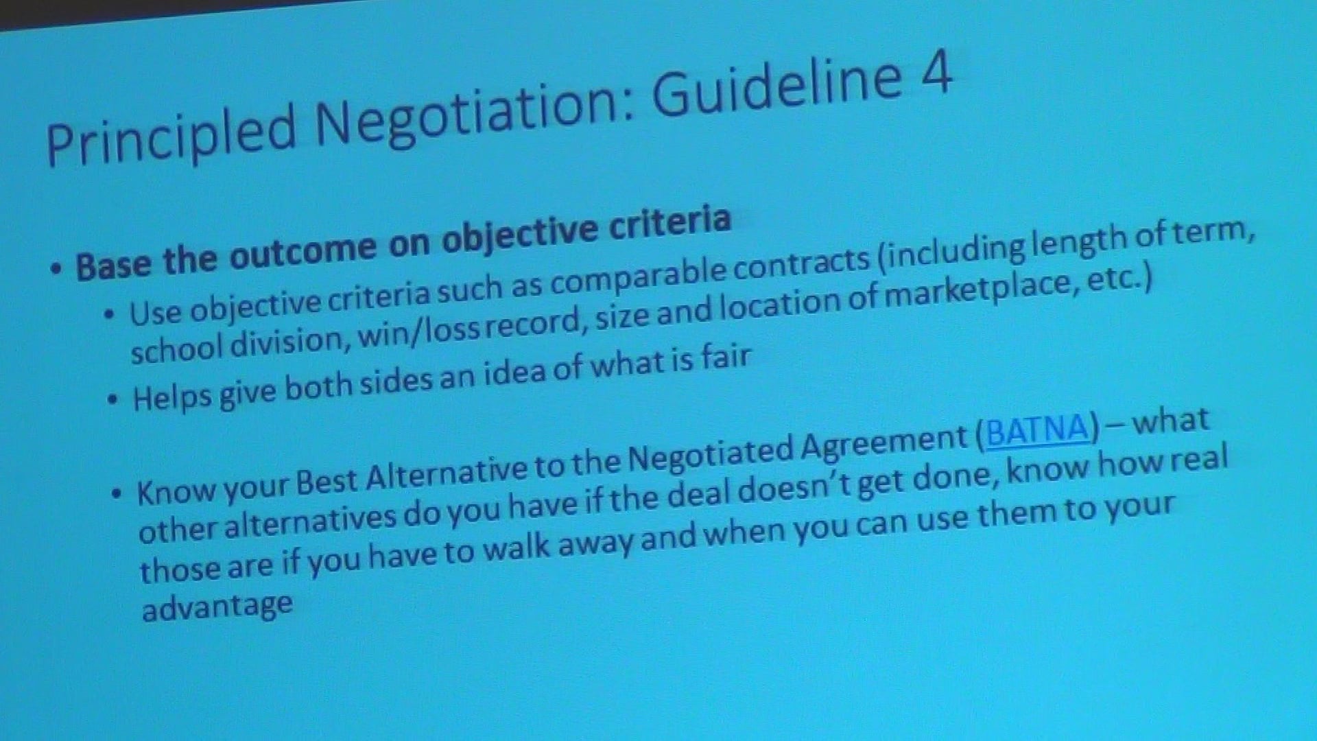 2016 Conference Effective Strategies for Negotiating Your Coaching Contract and Creating Marketing Opportunities (Kuliga) Part 1