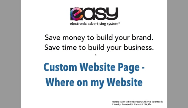 Website - Custom Page / Blog - 03 Where on my website