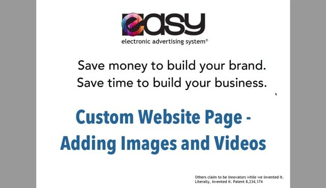 Website - Custom Page / Blog - 04 Adding Images & Videos 
