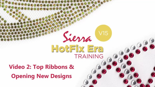 2- Hotfix Era v15 Training - Top Ribbons and Opening a New Design