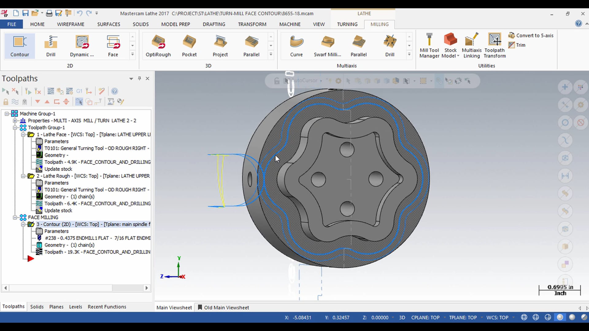 Milling - Face 1