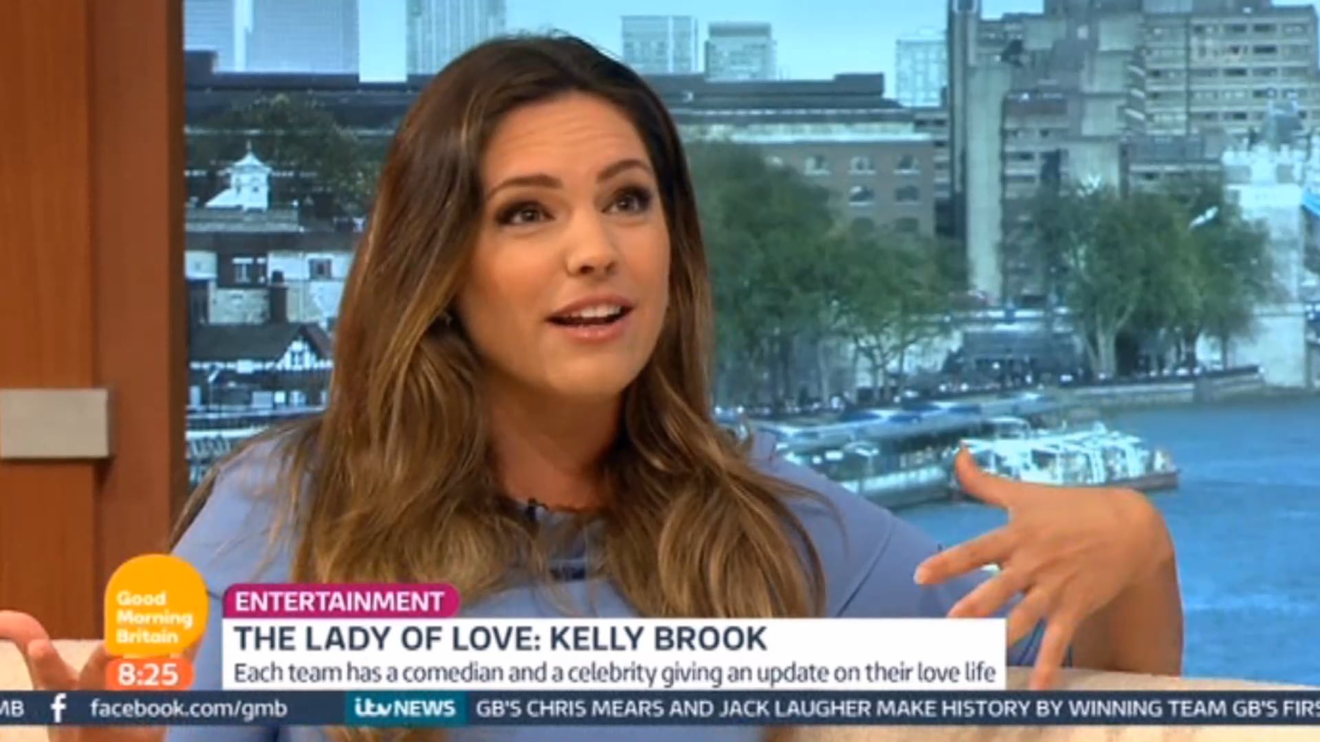 Kelly Brook: ITV1 Good Morning Britain 11/8/2016