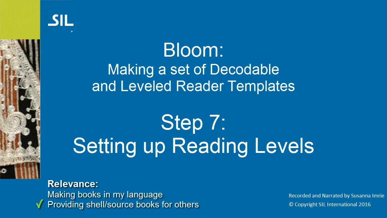 Bloom: Making a Set of Decodable and Leveled Reader Templates - Step 7 ...