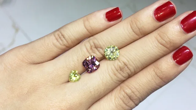 Colored Moissanite