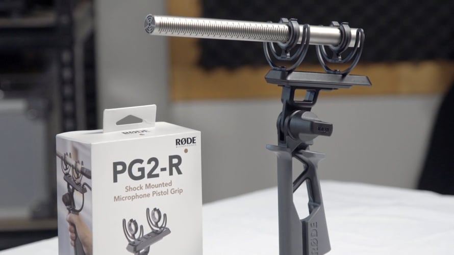 RØDE PG2-R Pistol Grip Shockmount with Rycote Onboard on Vimeo