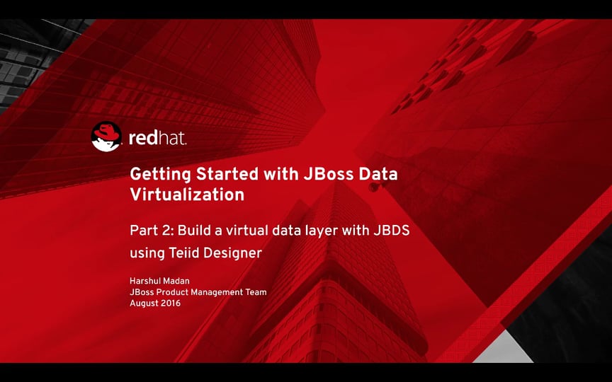 Red Hat JBoss Data Virtualization-Part 2 On Vimeo