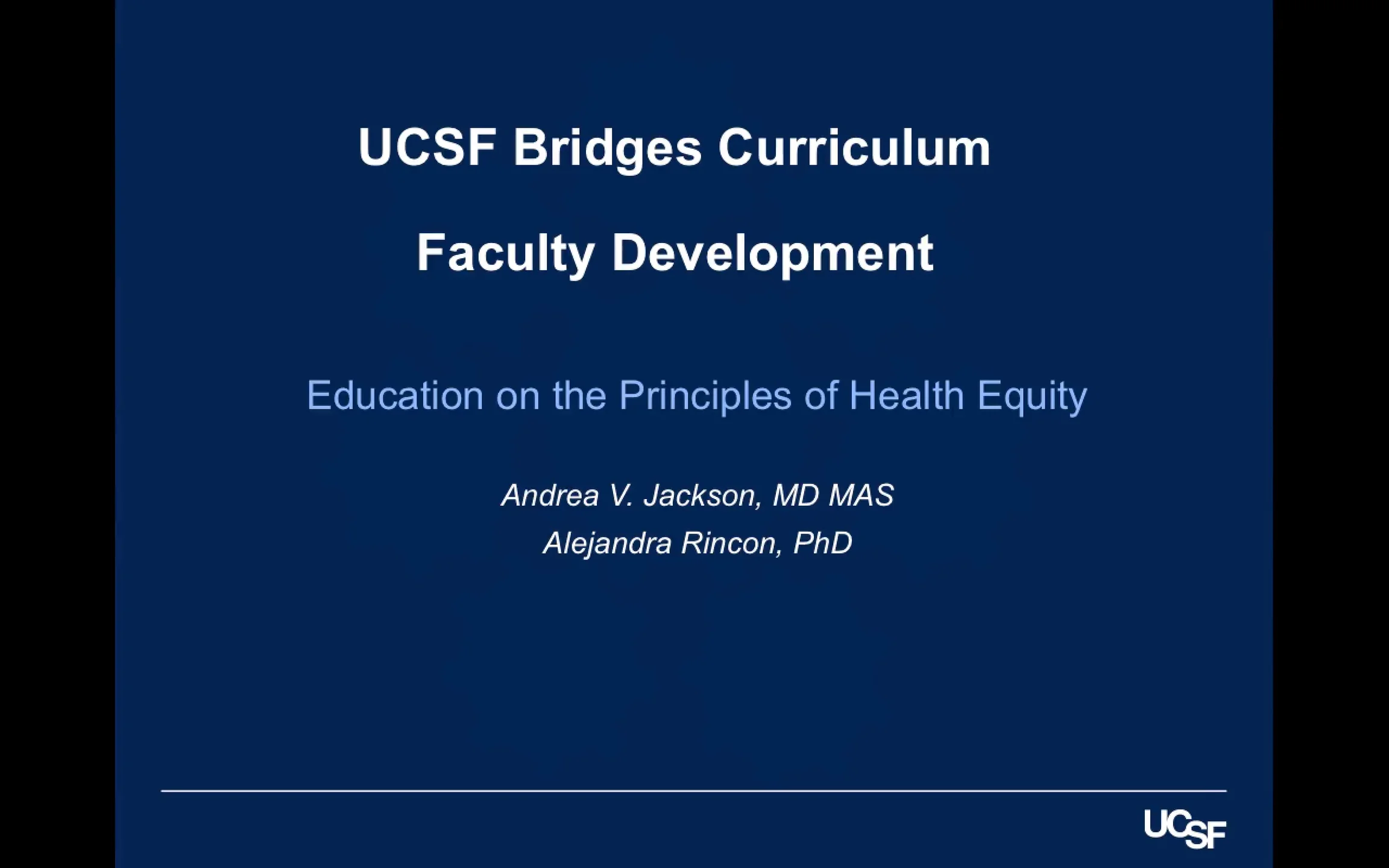 UCSF Bridges Health Equity on Vimeo