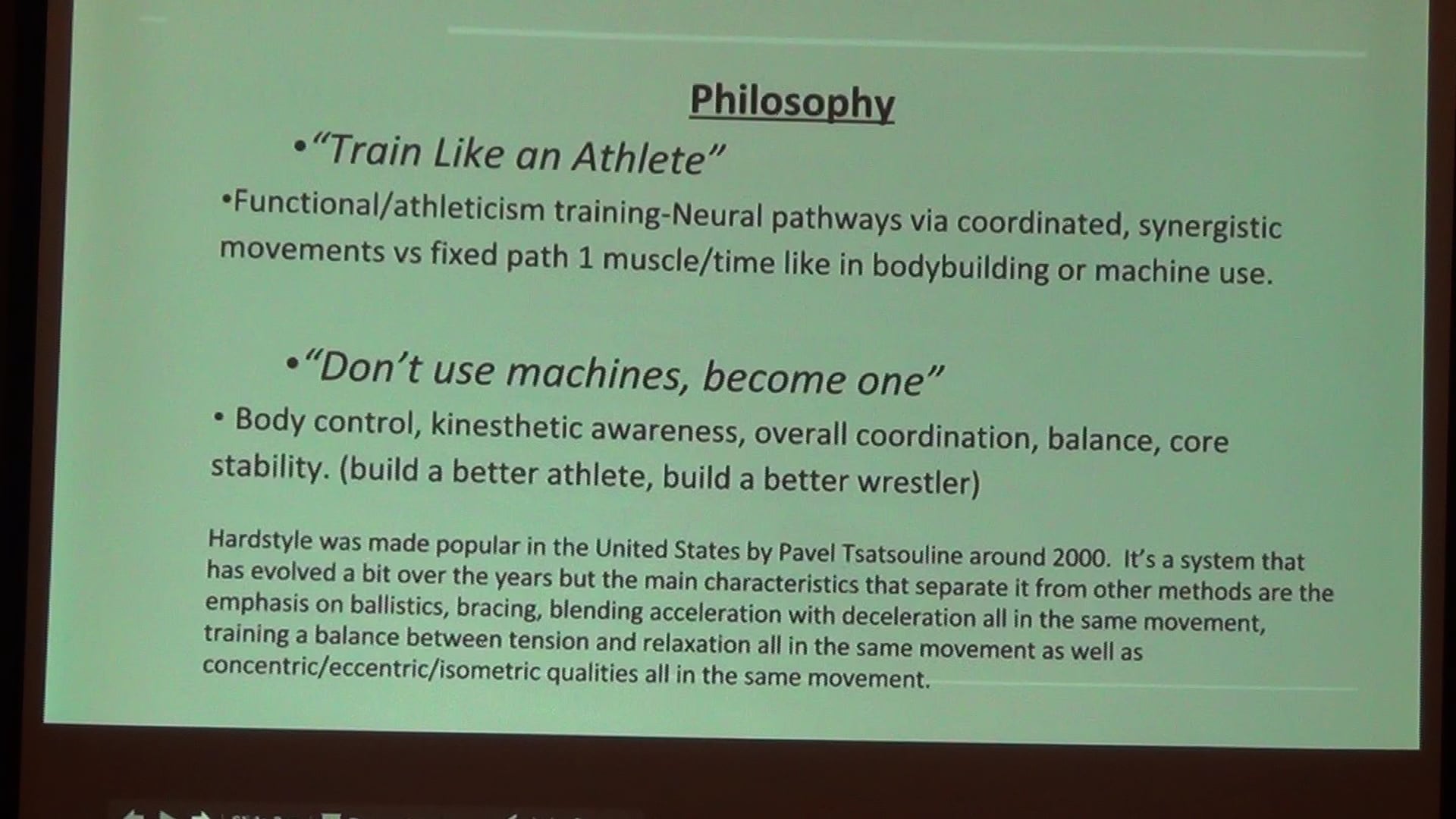 2016 Conference Kettleball Training (DeRoehn) Part 1