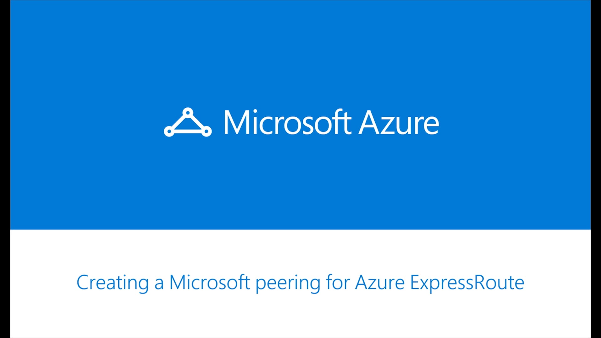 Microsoft C+E: Azure ExpressRoute || VMG Studios on Vimeo