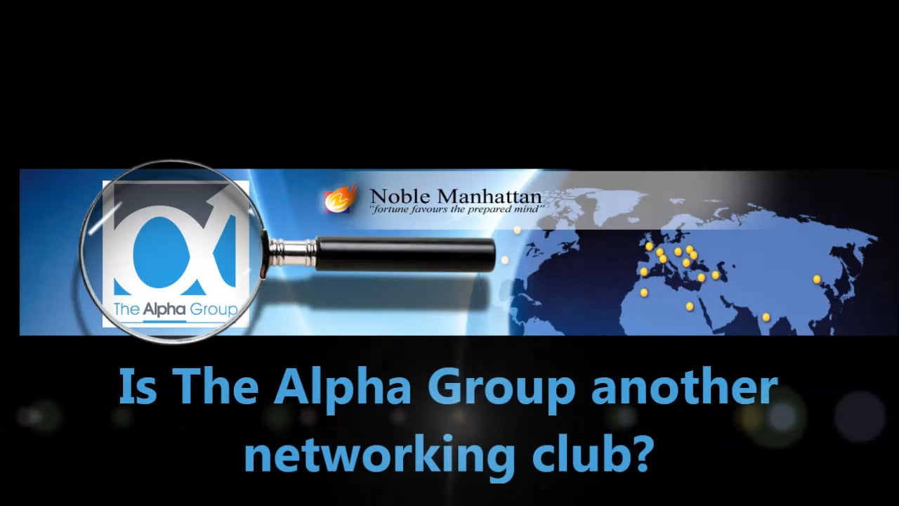 Is The Alpha Group another networking club ?