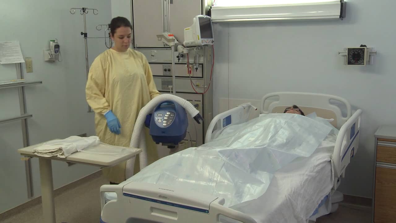 Burn Unit Nursing Procedures - Bair Hugger on Vimeo