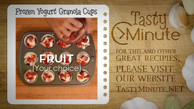 Frozen Yogurt Granola Cups Recipe by Tasty