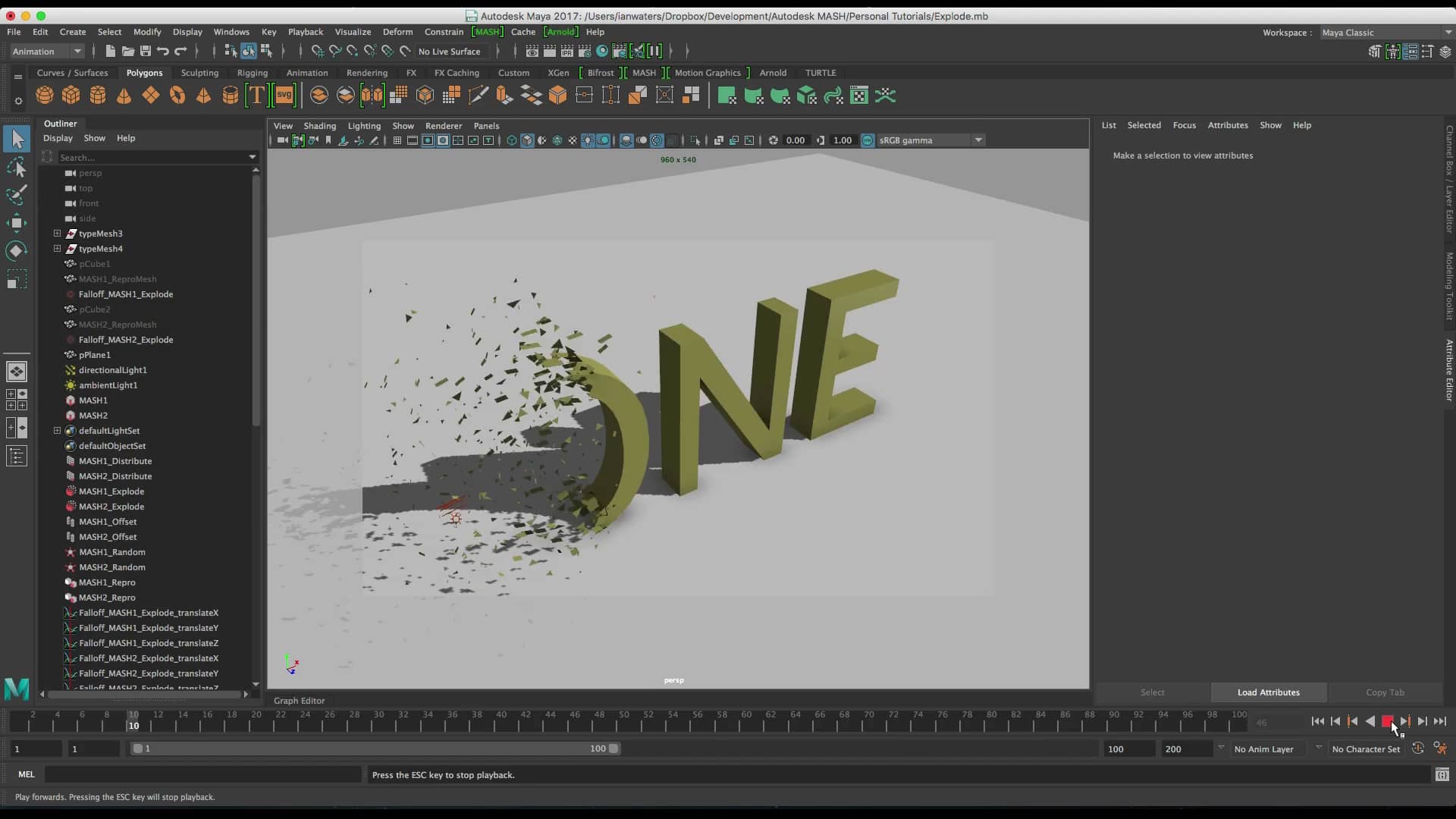 MASH - Exploding Type on Vimeo
