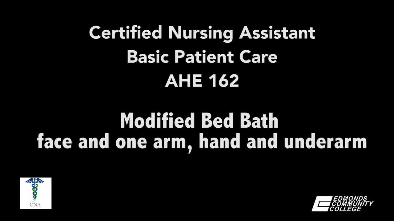 Modified Bed Bath, face, one arm, hand and underarm on Vimeo