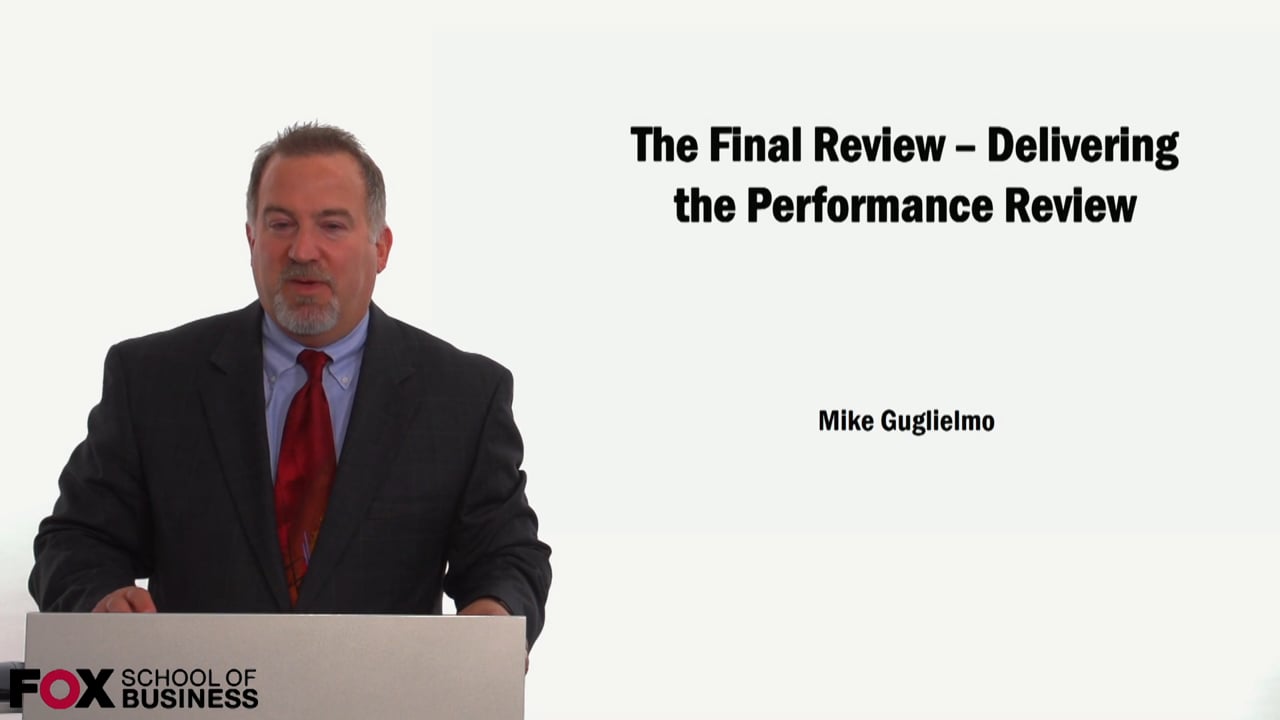 The Final review – Delivering the Performance Review