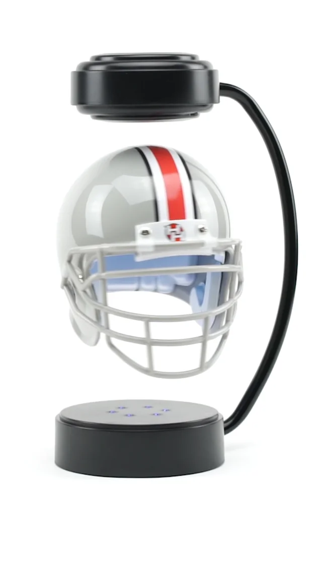 Football Cremation Urn & New England Patriots Hover Helmet Décor