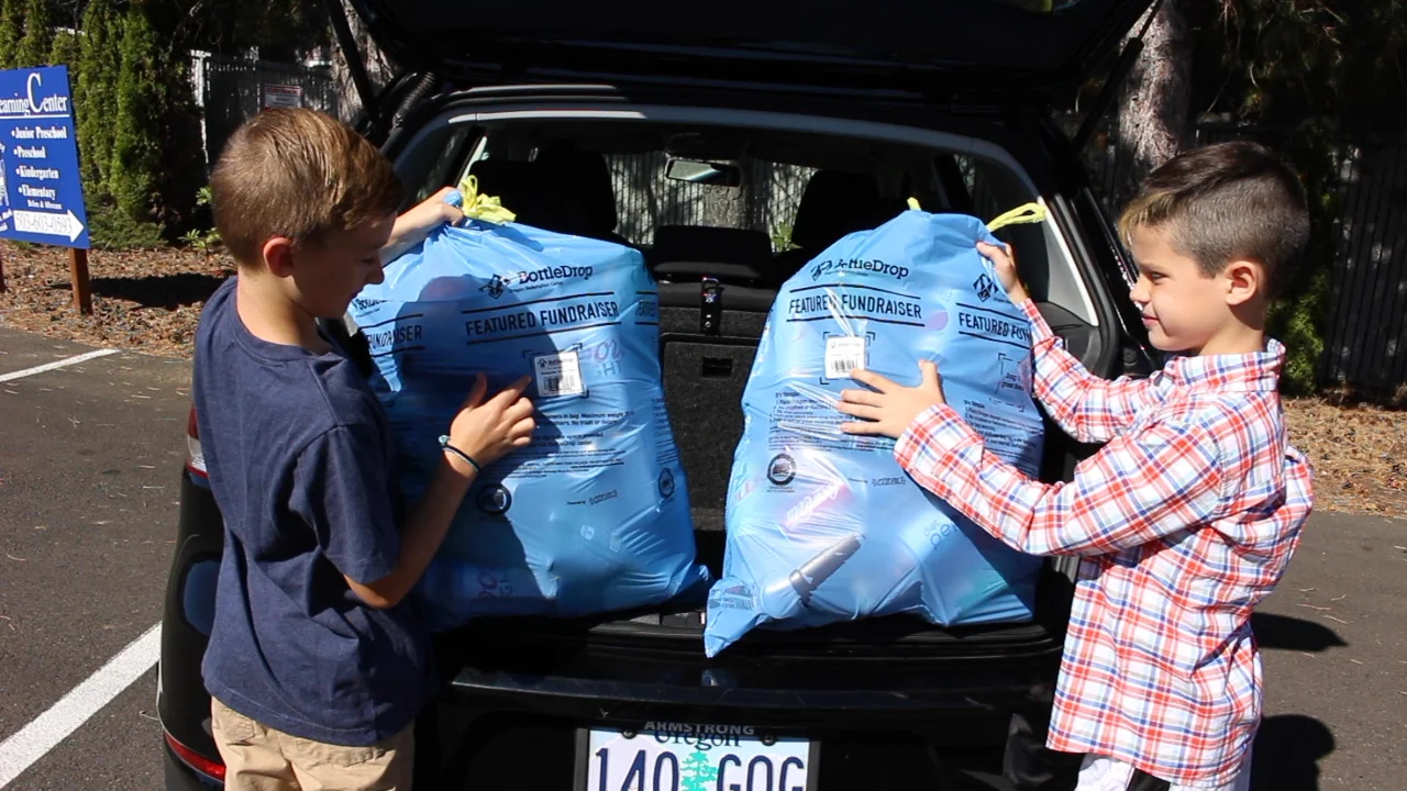 BottleDrop Give Fundraiser Blue Bags on Vimeo