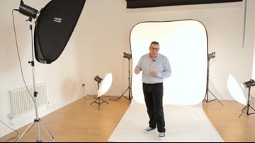 Manfrotto Ezybalance 30cm 18% Szürke/fehér (LL LR1250) - StúdióEszközök