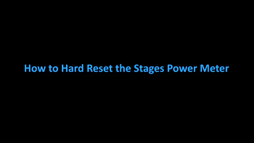 Reset stages 2024 power meter