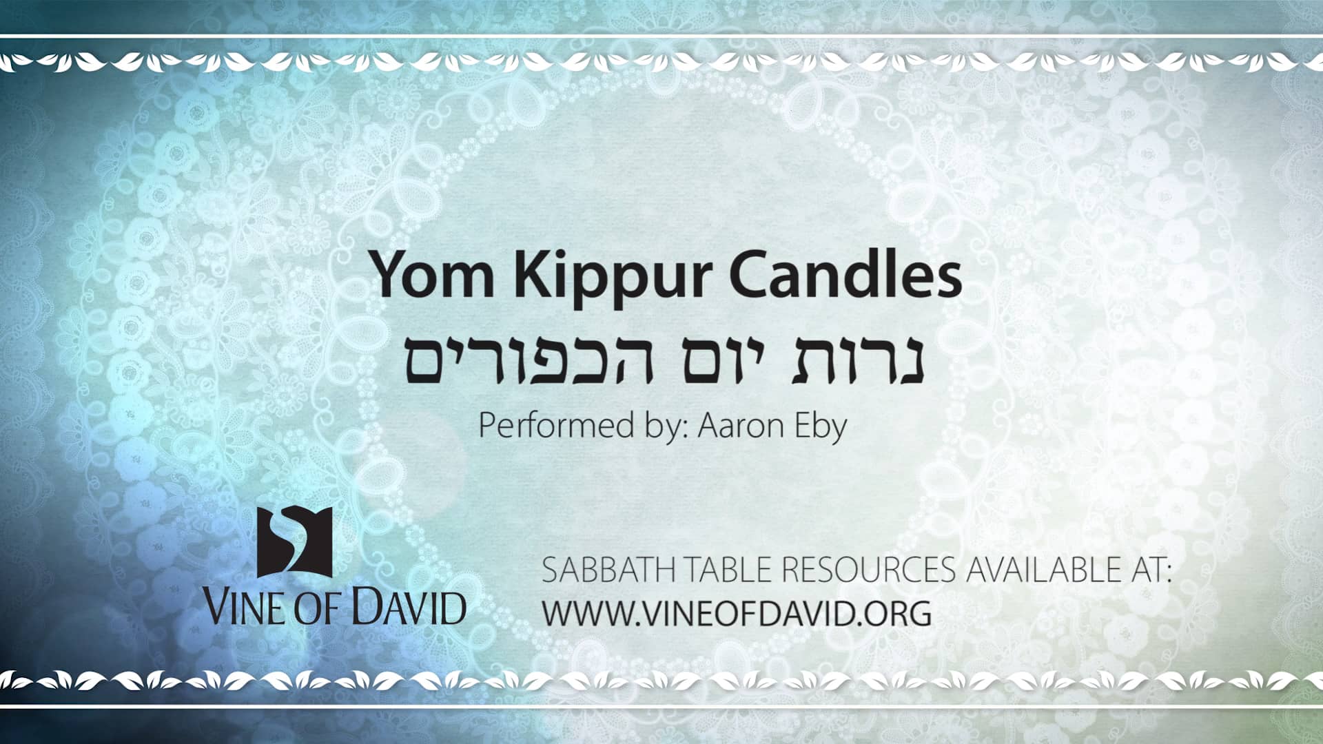 Yom Kippur Candles on Vimeo