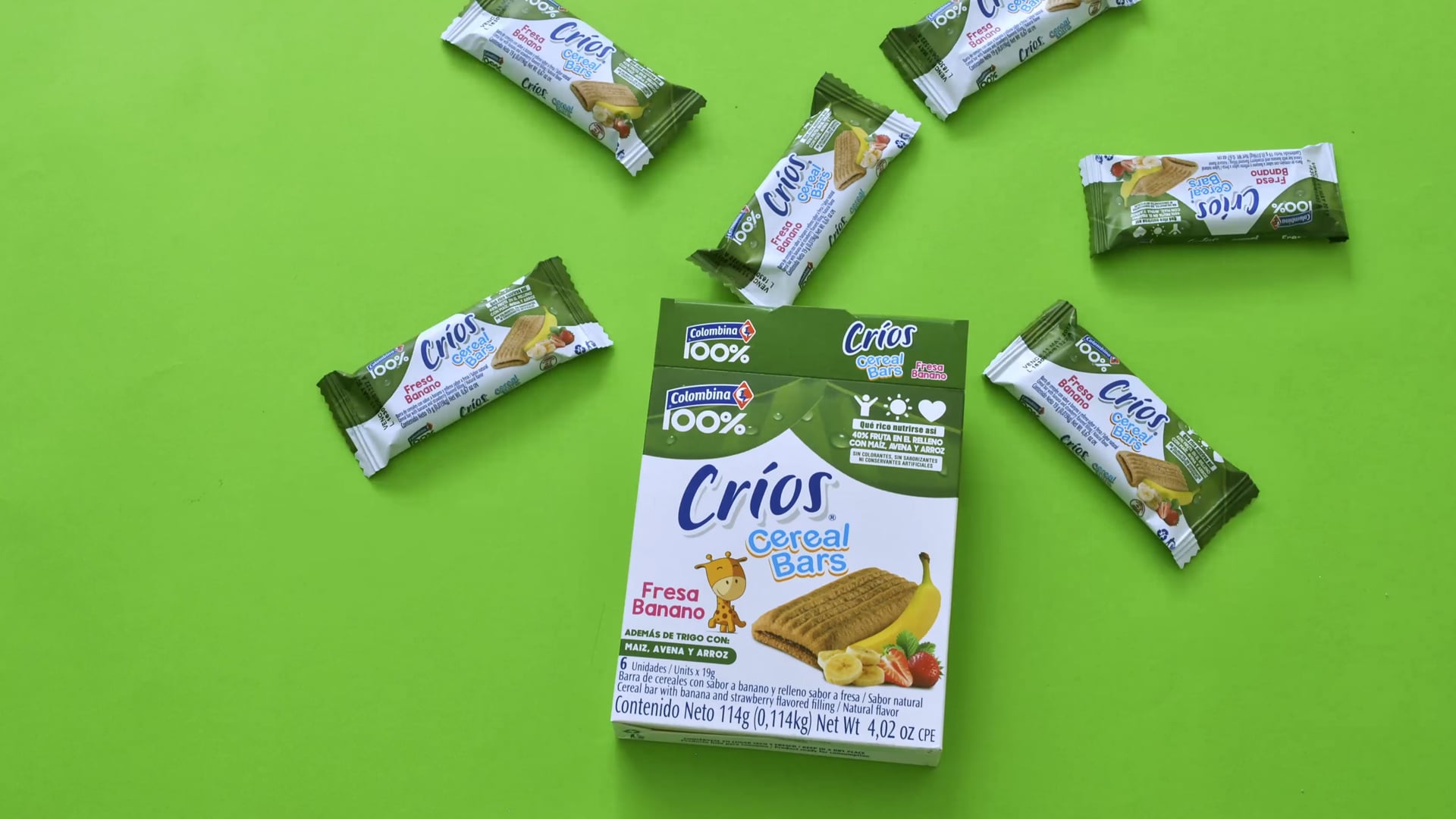 Barras de cereal crios Colombina