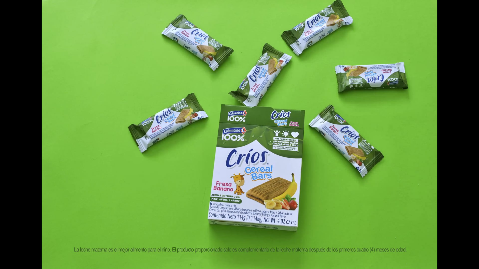 Barras de cereal crios Colombina