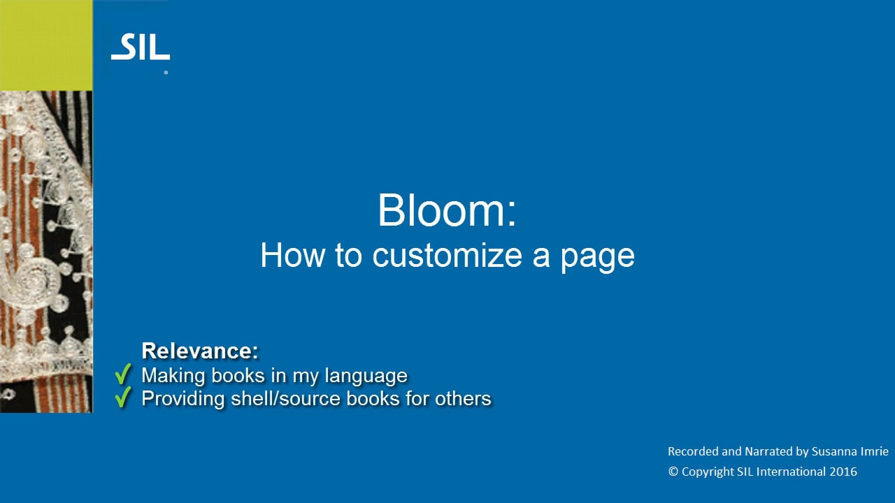 Getting Started with Bloom - Bloom: How to Customize a Page on Vimeo