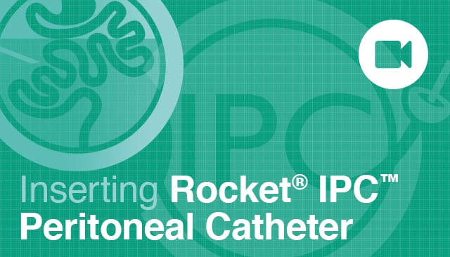 Inserting the Rocket Peritoneal IPC Catheter