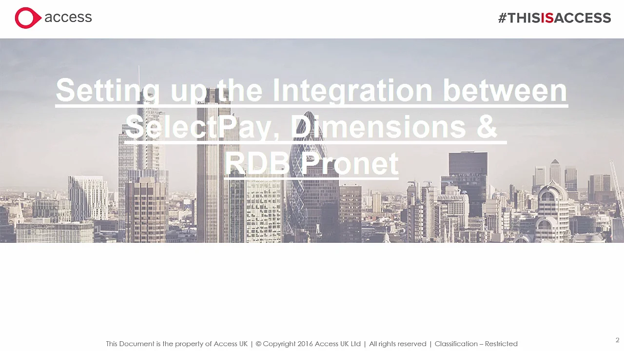 SelectPay - Setting up the Integration between SelectPay, Dimensions ...