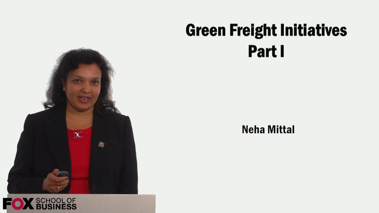 Green Freight Initiatives Part 1