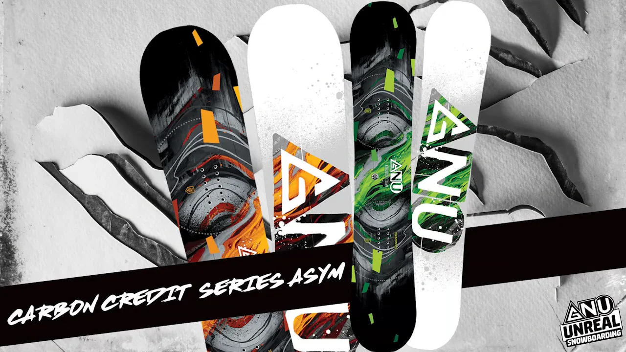 SNOWBOARD GNU CARBON CREDIT ASYM 150 - černá | BoardStar.cz