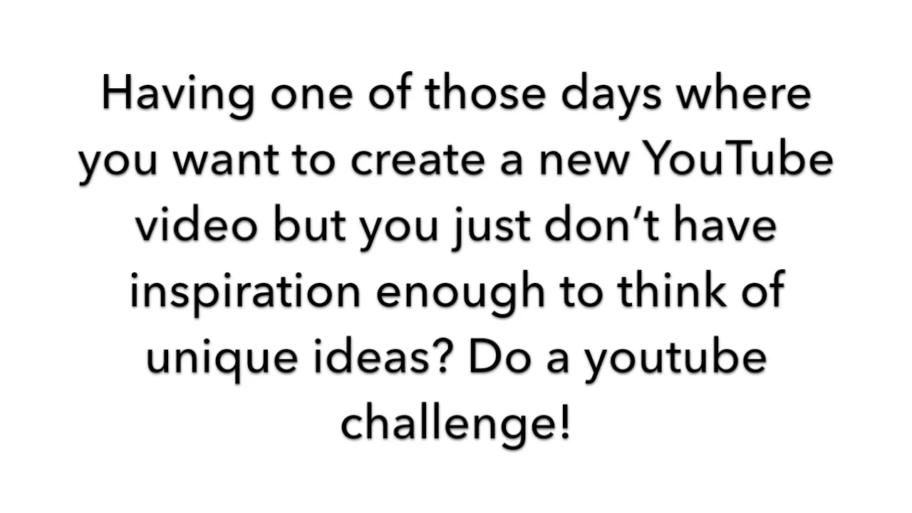 List of 22 YouTube Challenges You Can Do on Vimeo