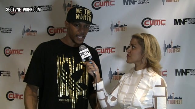 Out and About 365 at the Canadian Urban Music Conference with Musical Artist, Flexo