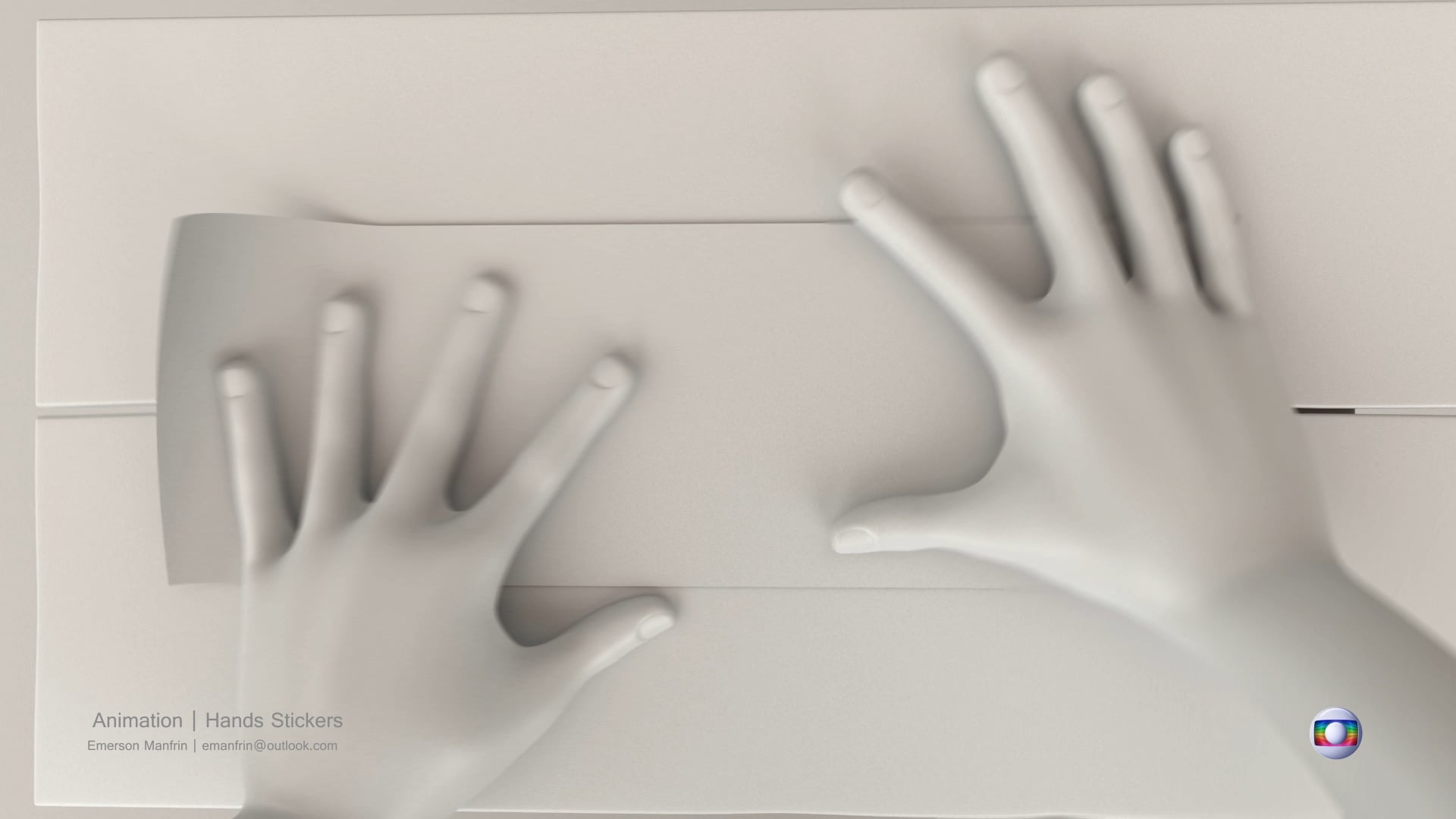 Hands animation sticker
