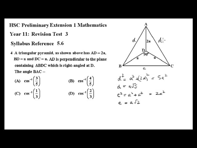 HSC Preliminary E1 Mathematics Solutions on Vimeo