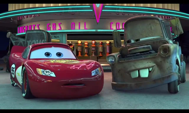 Lightning mcqueen mater hot sale and the ghostlight