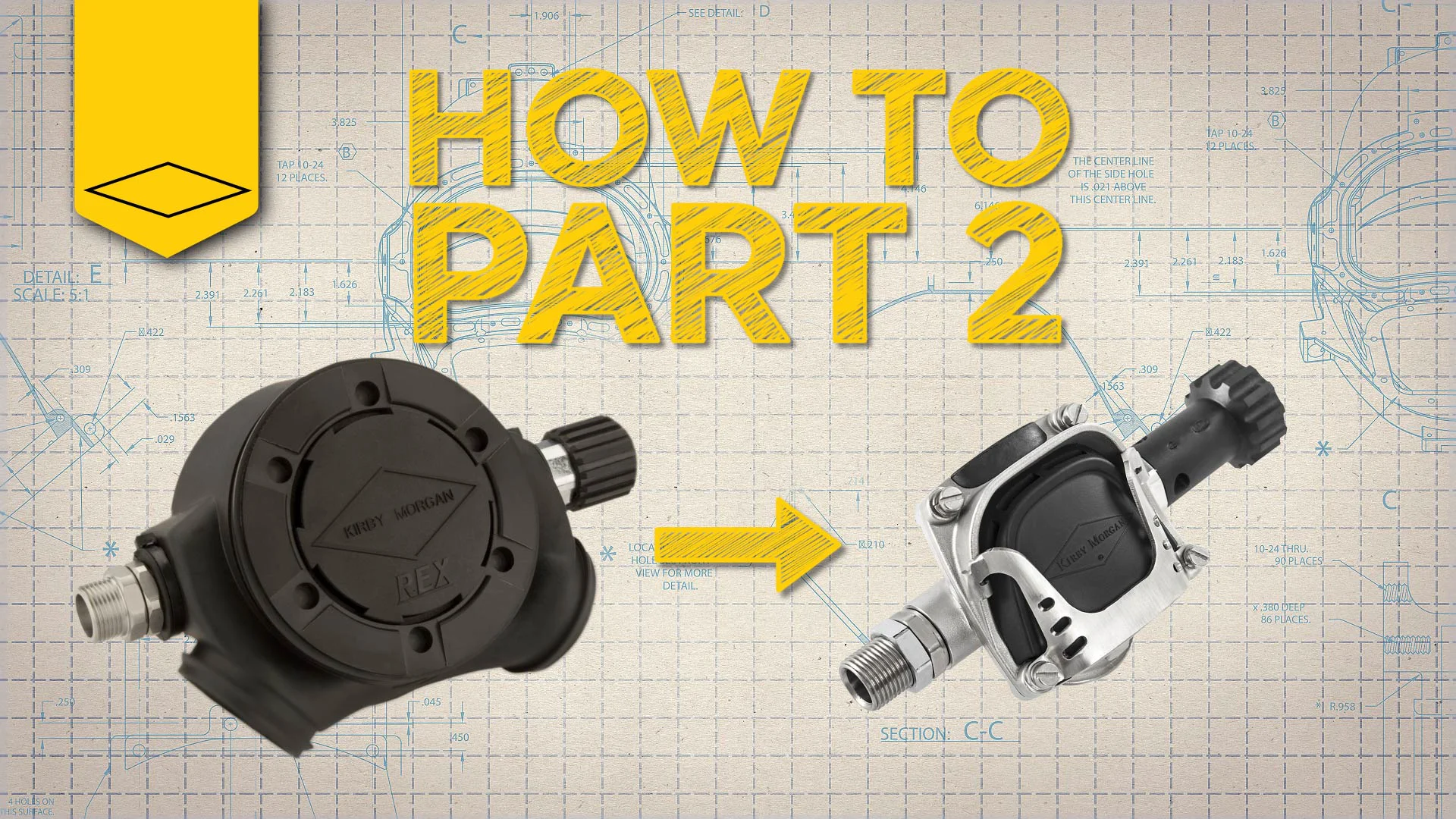 Conversion Kit, 455 Regulator for KM 77 | Kirby Morgan