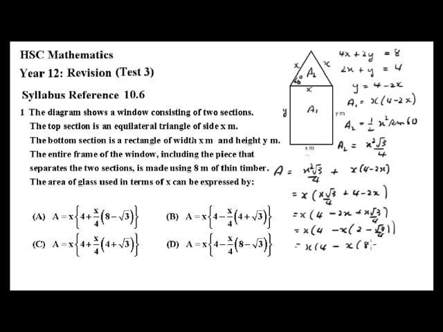 HSC Mathematics Solutions on Vimeo