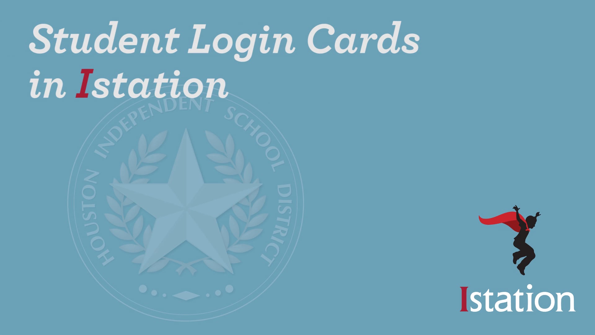 Student Login Cards in Istation on Vimeo