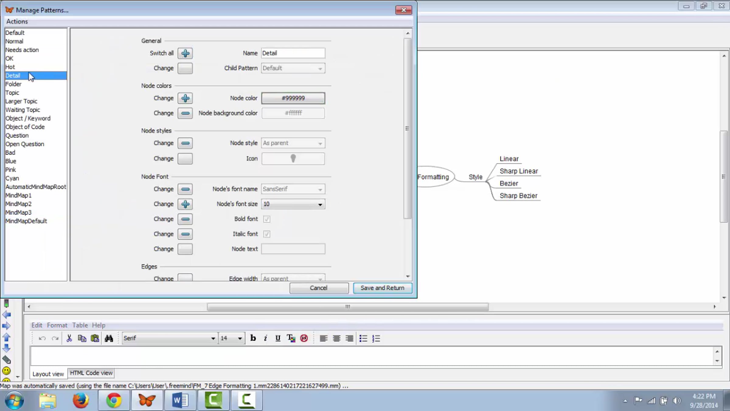 FreeMind 7 Formatting Edges Styles Text | Videos & Movies on Vimeo
