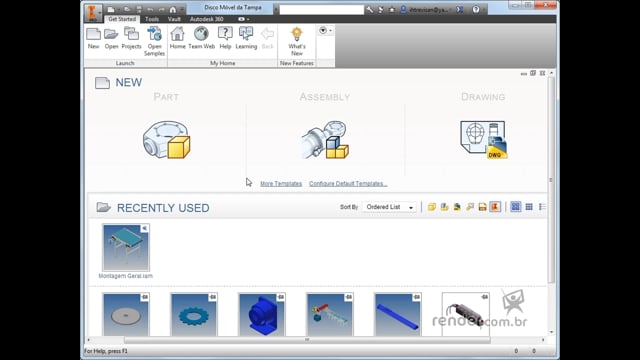M1A2 - Iniciando o uso do Ambiente de Soldagem do Inventor 2015